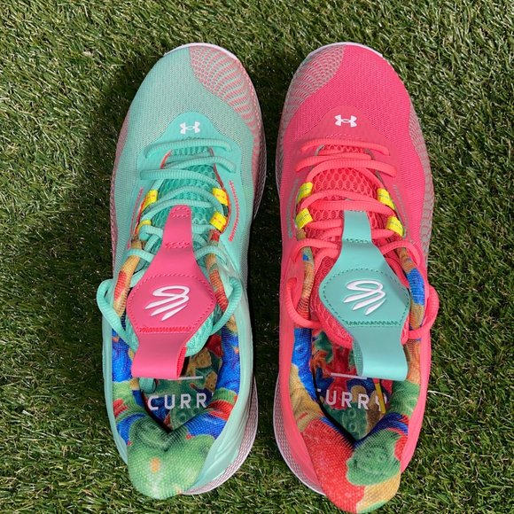 Under Armour UA Curry HOVR Splash 2 Sour Patch Shoes 3025637-600 Mens 9 NEW main image 6